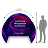 Half Circle Photo Booth Enclosure Display