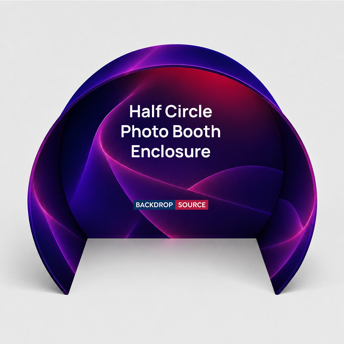 Half Circle Photo Booth Enclosure Display