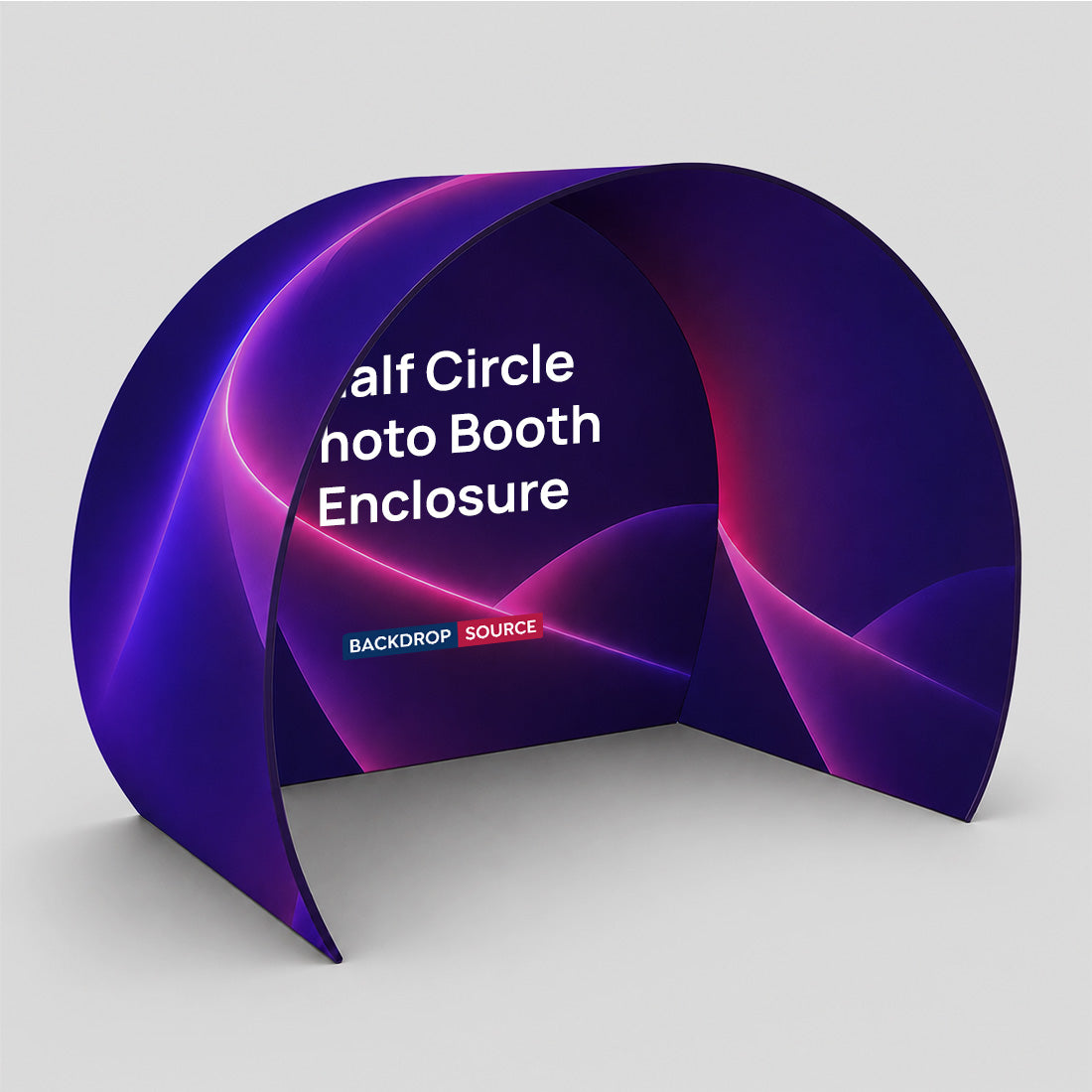 Half Circle Photo Booth Enclosure Display