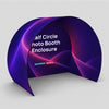 Half Circle Photo Booth Enclosure Display