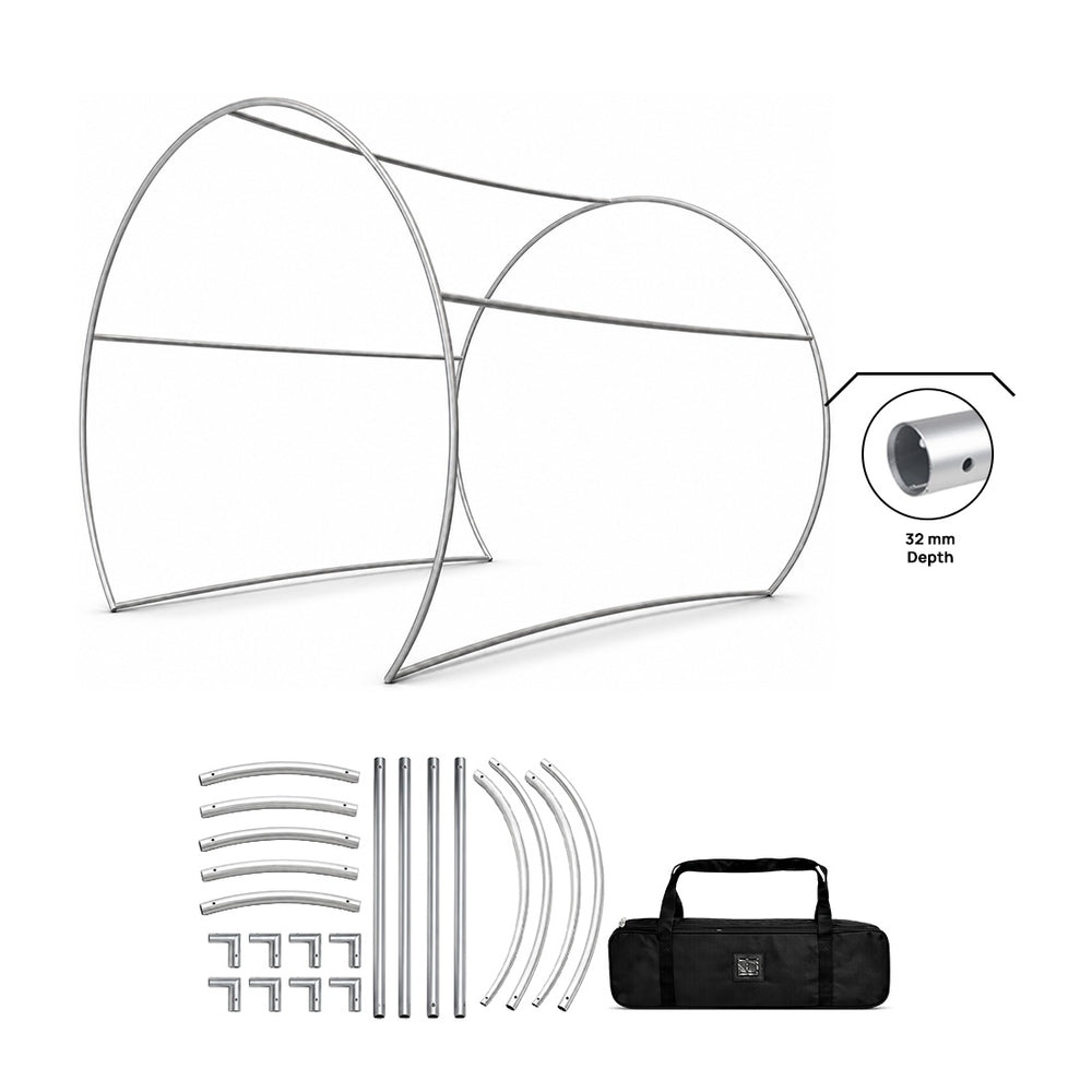 Half Circle Photo Booth Enclosure Display