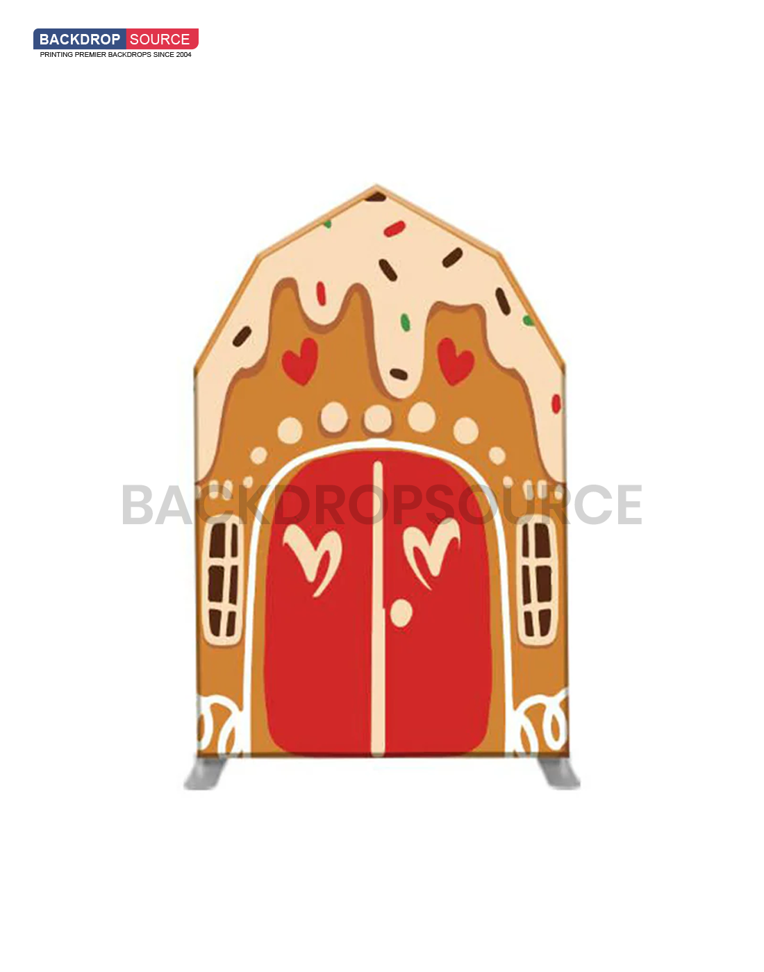 House Shaped Customized Backdrop Stand