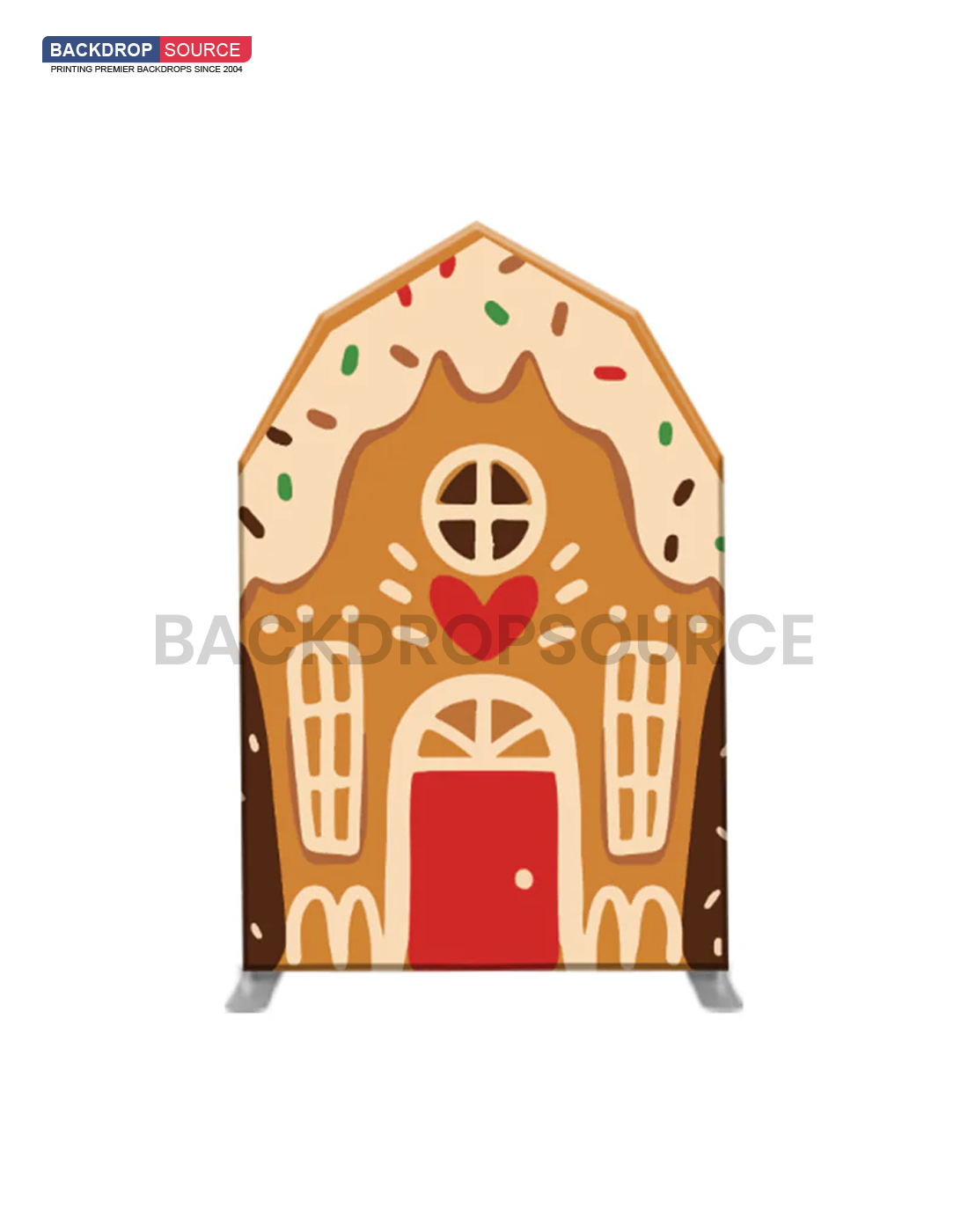 House Shaped Customized Backdrop Stand