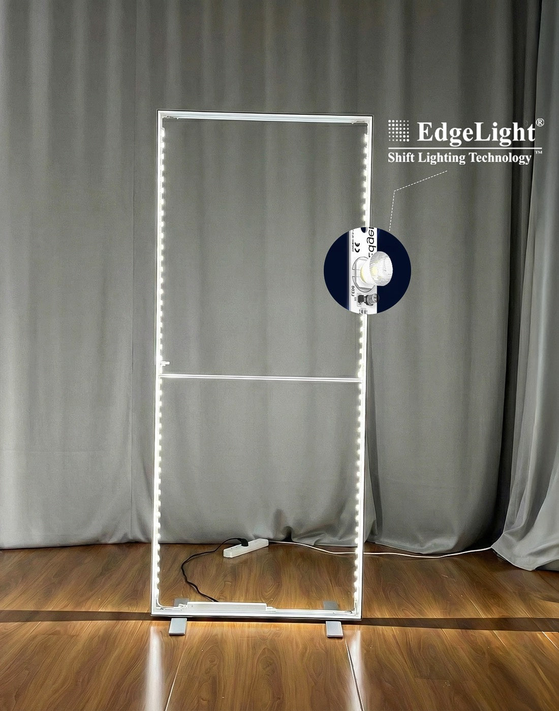 SEG Frameless Fabric LED Light Box Display - 0.85m W x  2m H