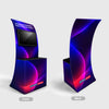Integrated Monitor Fabric Display Table
