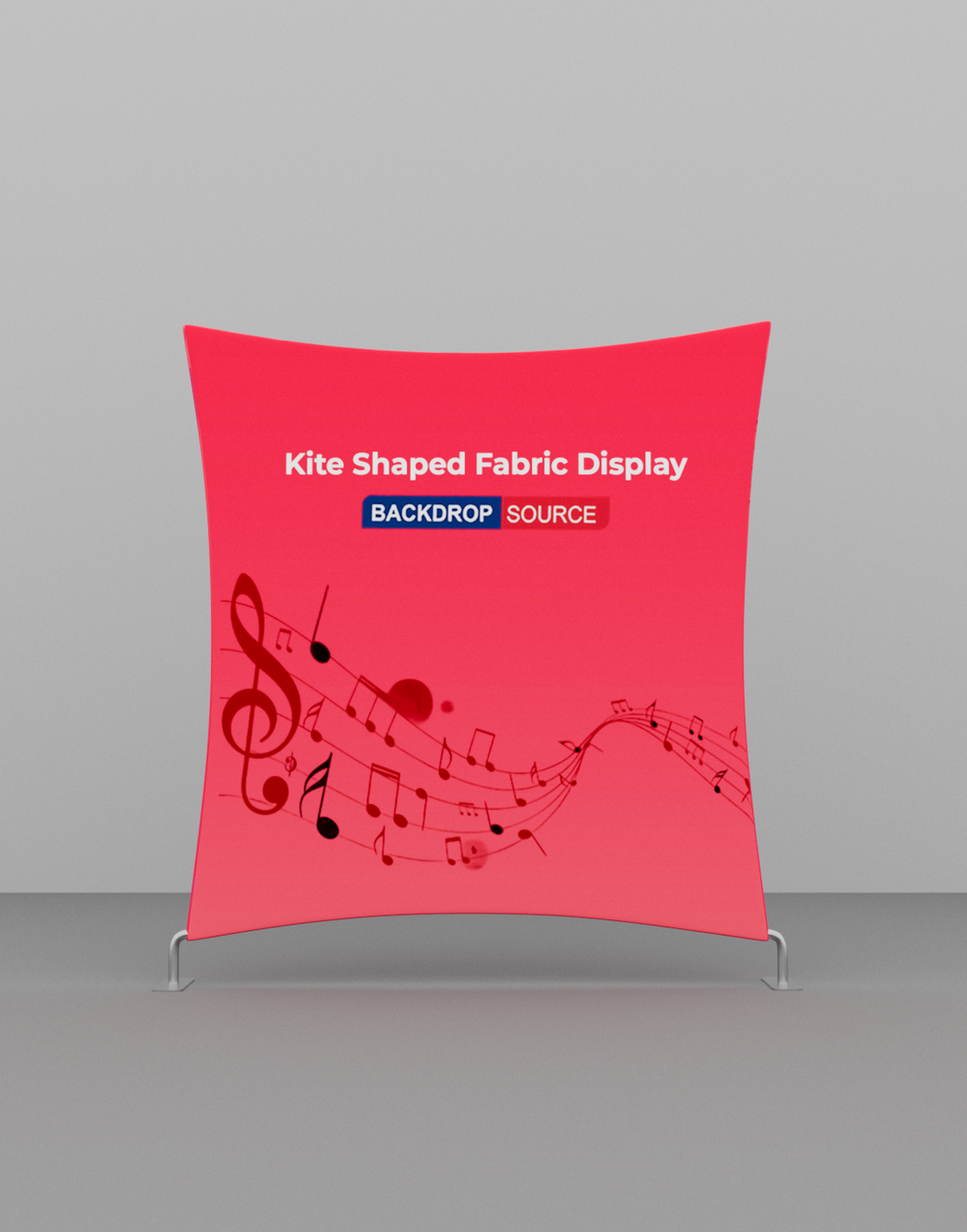 Kite Shaped Fabric Display.