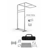 L-Shaped Arch Tube Fabric Display