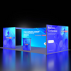 6m Backlit SEG Booth Kit with L-Arch, Sidewall & Counter