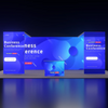 Backlit SEG Booth Kit with Twin L-Arches & Lightbox Counter