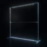 2m Backlit SEG Lightbox Display Frame