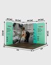 Magnetic Fabric Booth Display - Model 1 (3m x 3m)