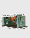 Magnetic Fabric Booth Display - Model 2 (5m x 3m)