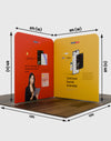 Magnetic Fabric Booth Display - Model 3 (4m x 4m)