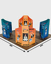 Magnetic Fabric Booth Display - Model 5 (6m x 6m)