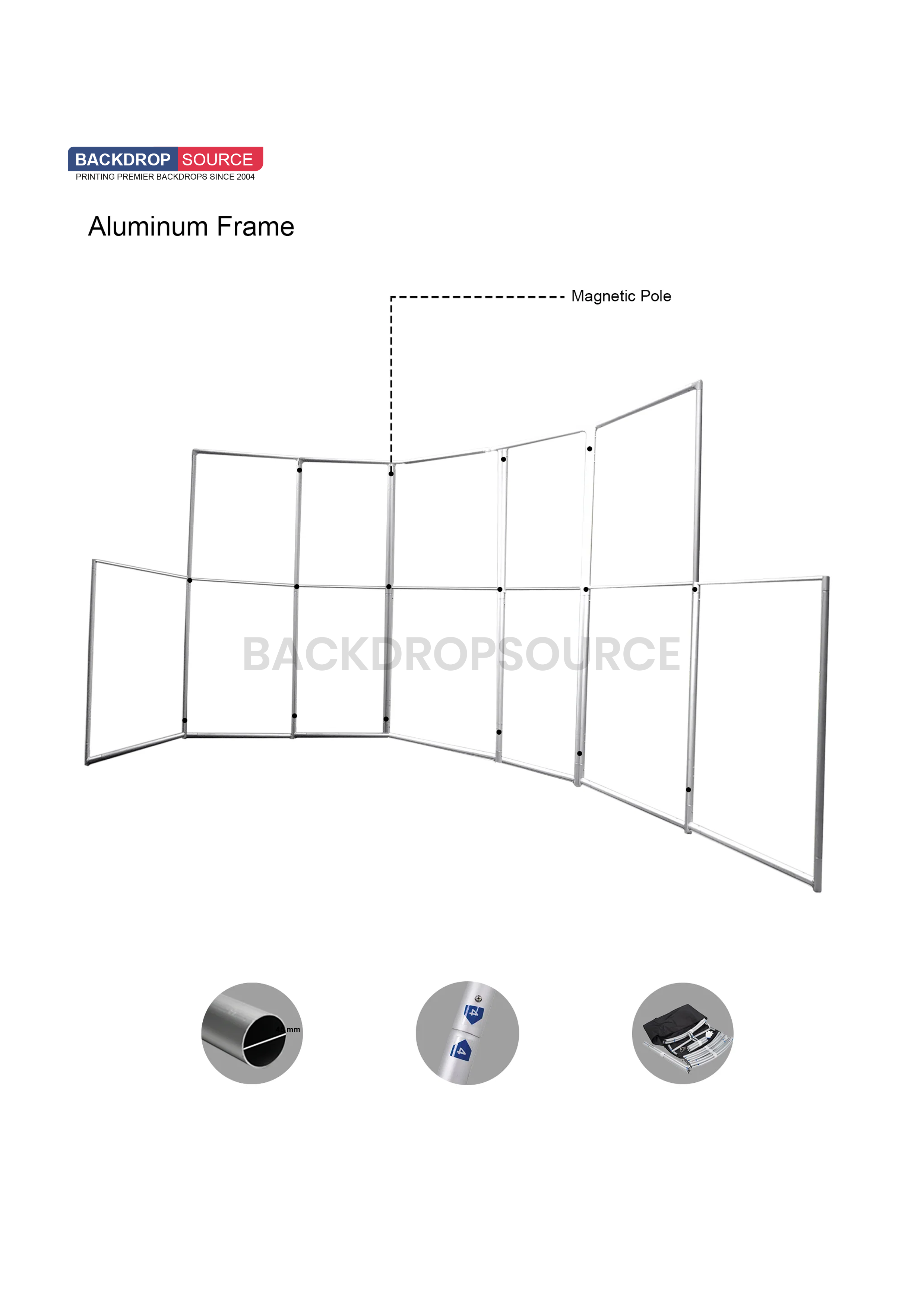 Magnetic Partition Displays - 7 Panel