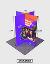 Foldable SEG Backlit Exhibition Display - Model 8