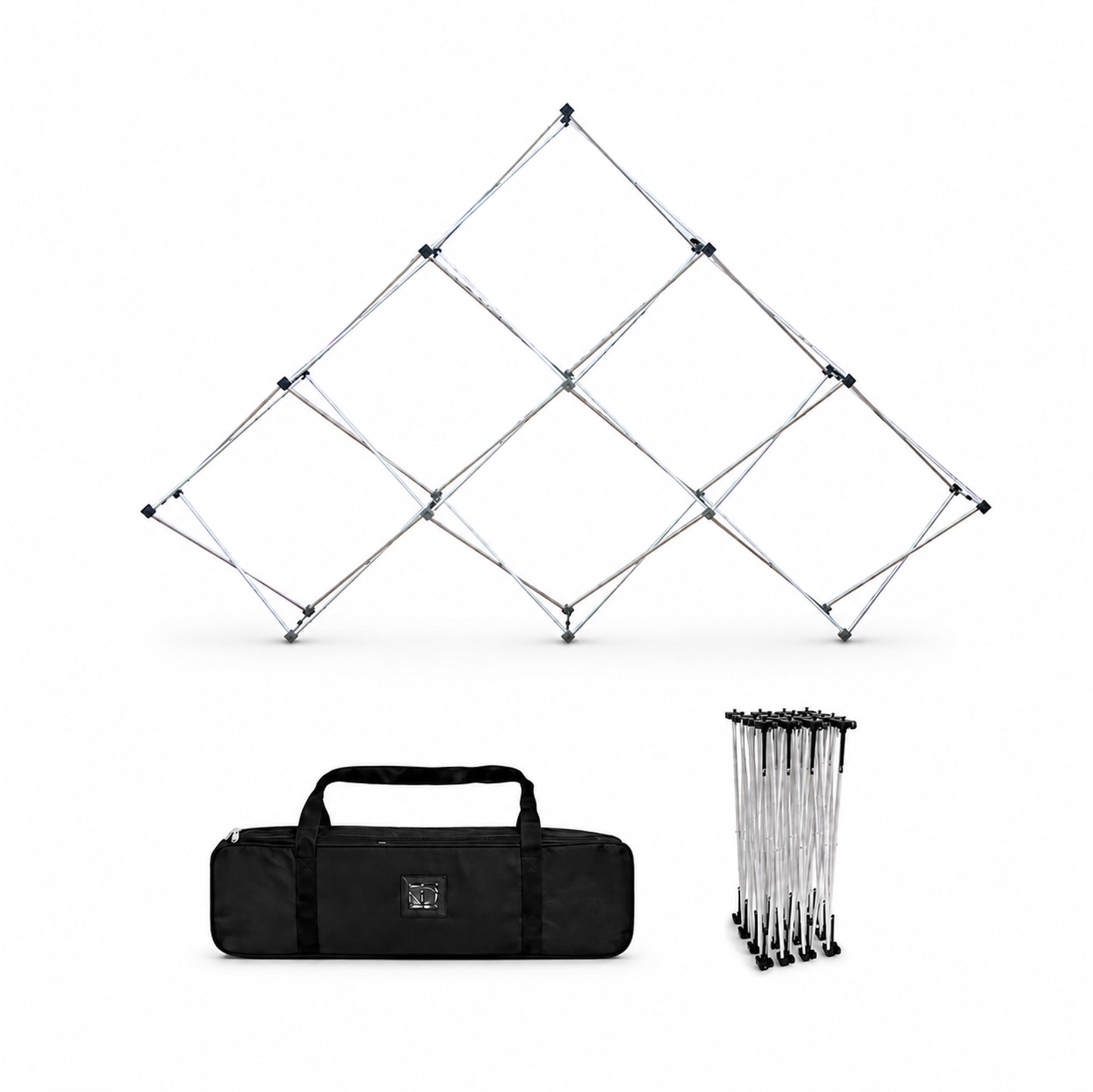 Medium Triangular Fabric GeoMetrix Pop Up Grid Display