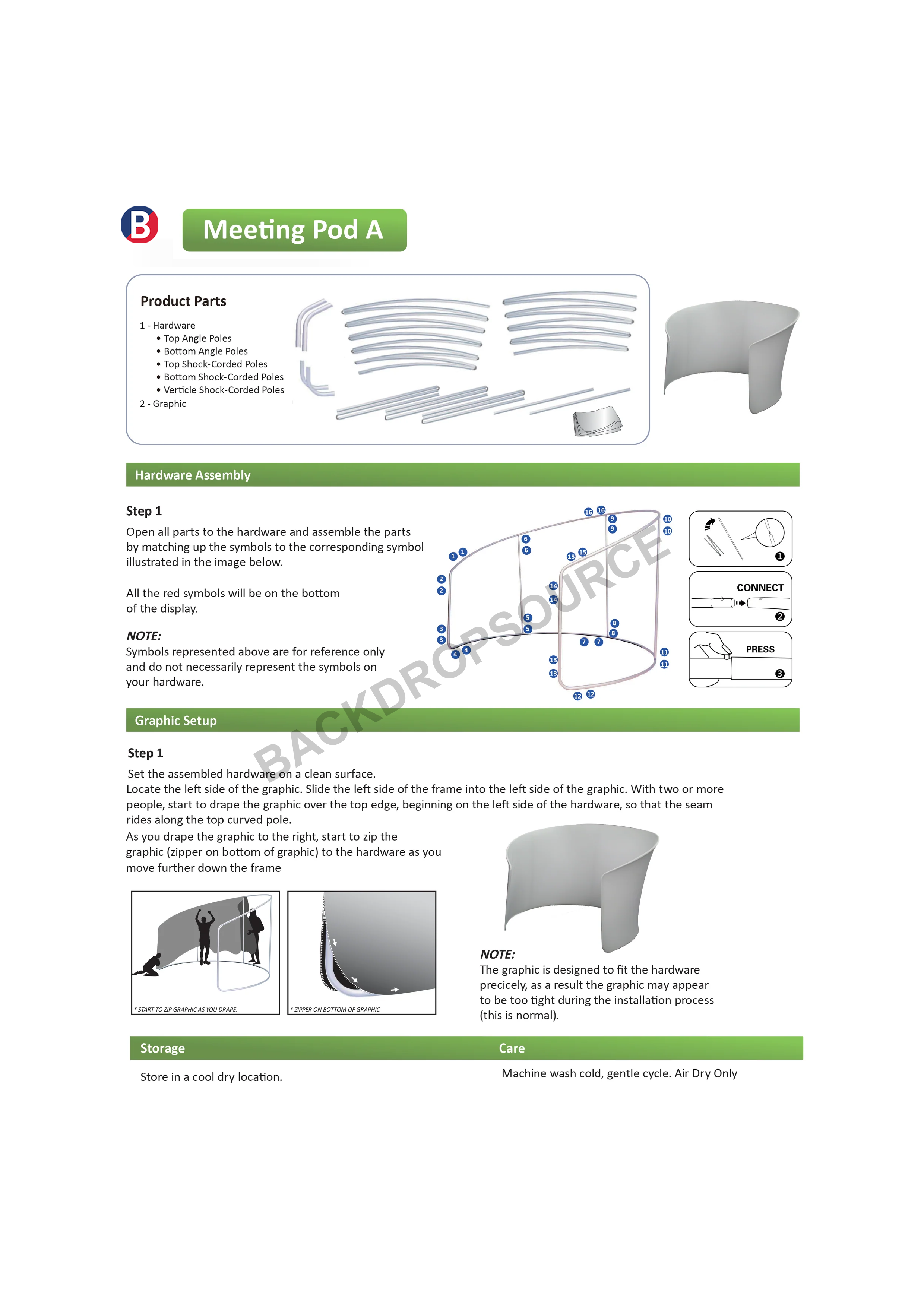 Meeting Pod Fabric Display for All Events