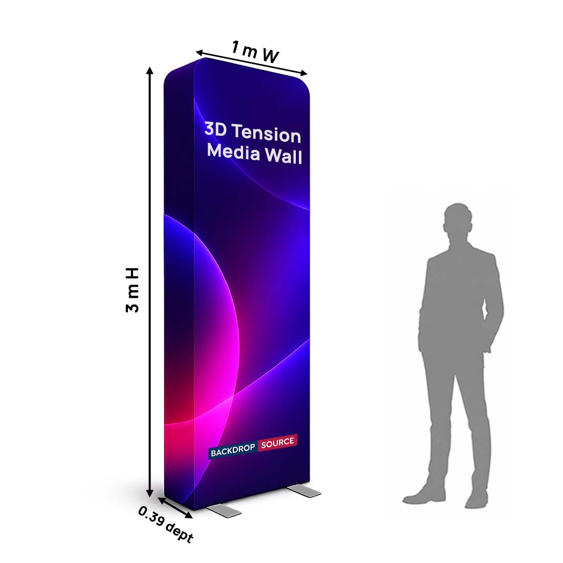 3D Vertical Column Display