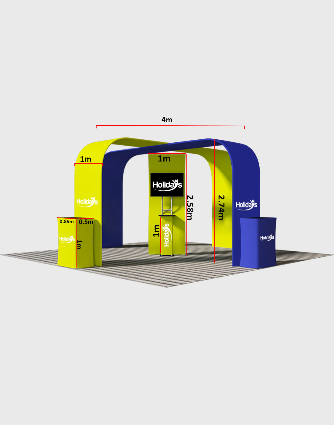 Modular Booth Kits 6m - Model 05