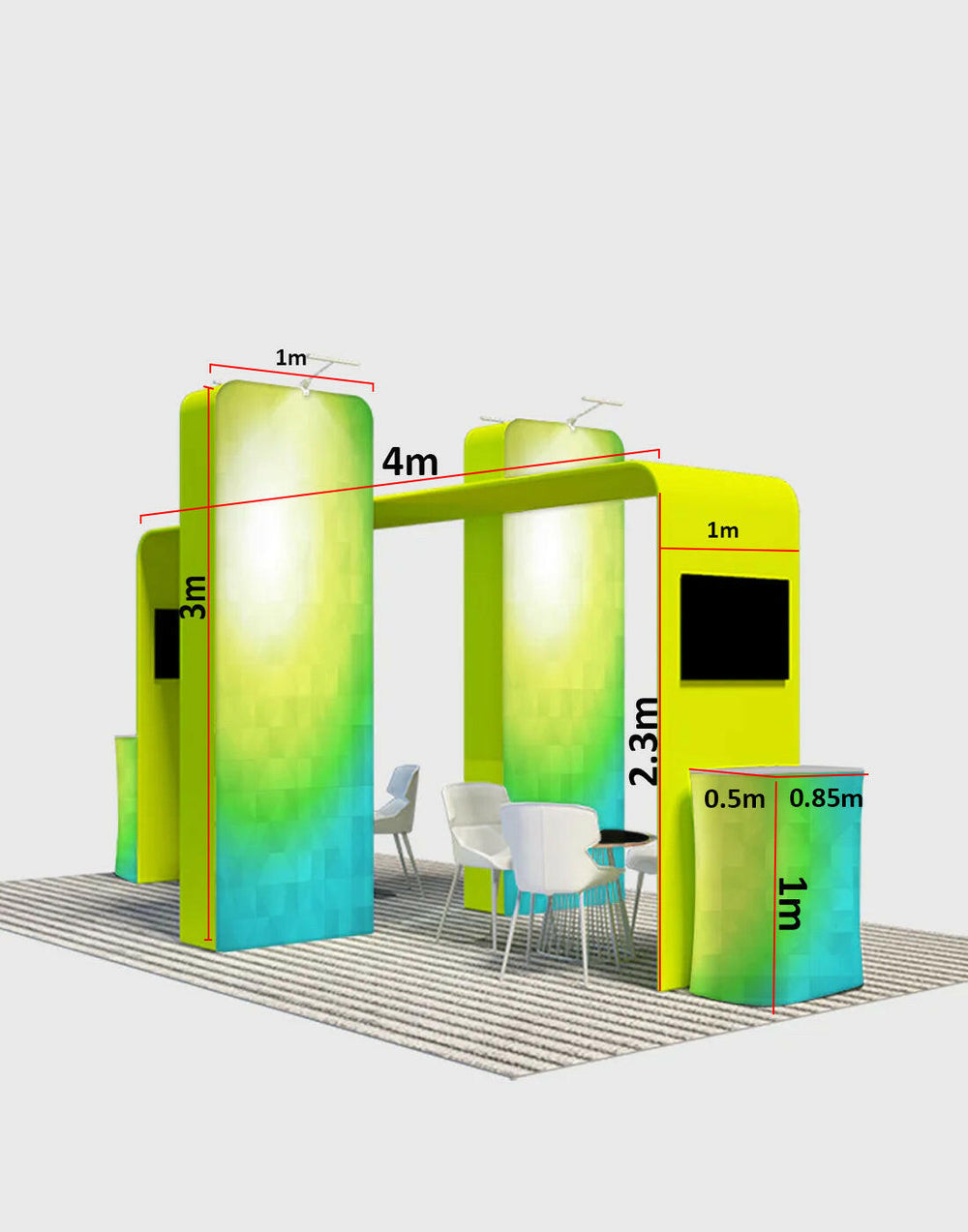 The Elegance of 3D Boxes and Square Arch.