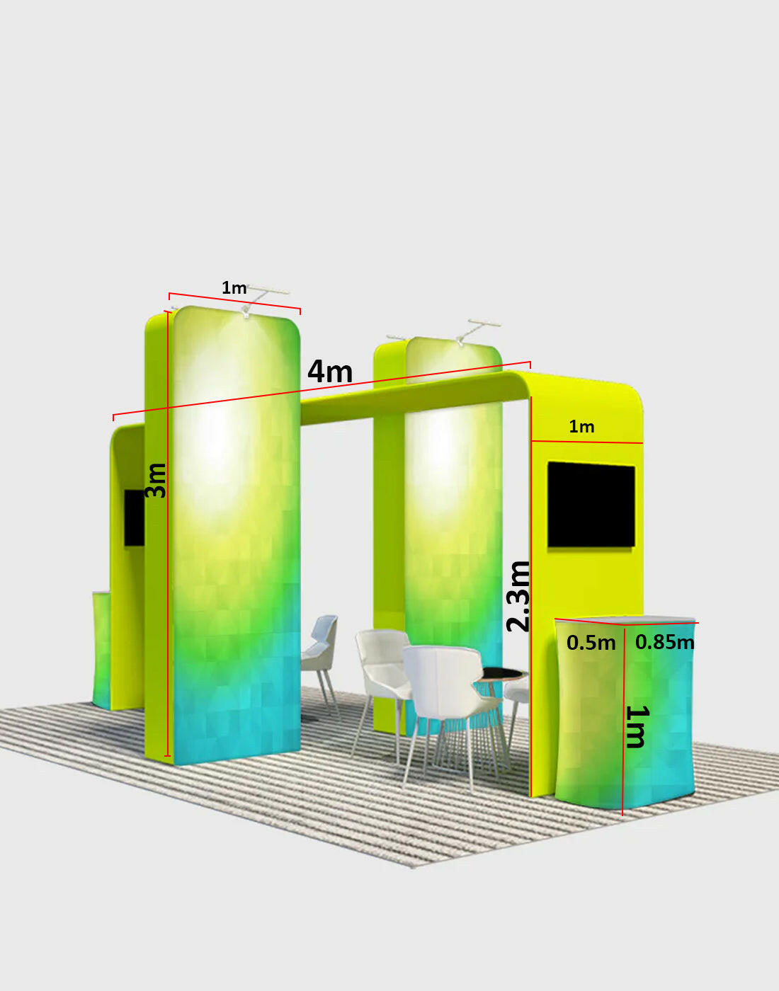 The Elegance of 3D Boxes and Square Arch.