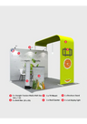 Modular L Arch TV Display Exhibition Kit for 3m Wide Booths.