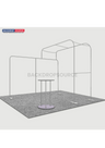 Modular L Arch TV Display Exhibition Kit for 3m Wide Booths.