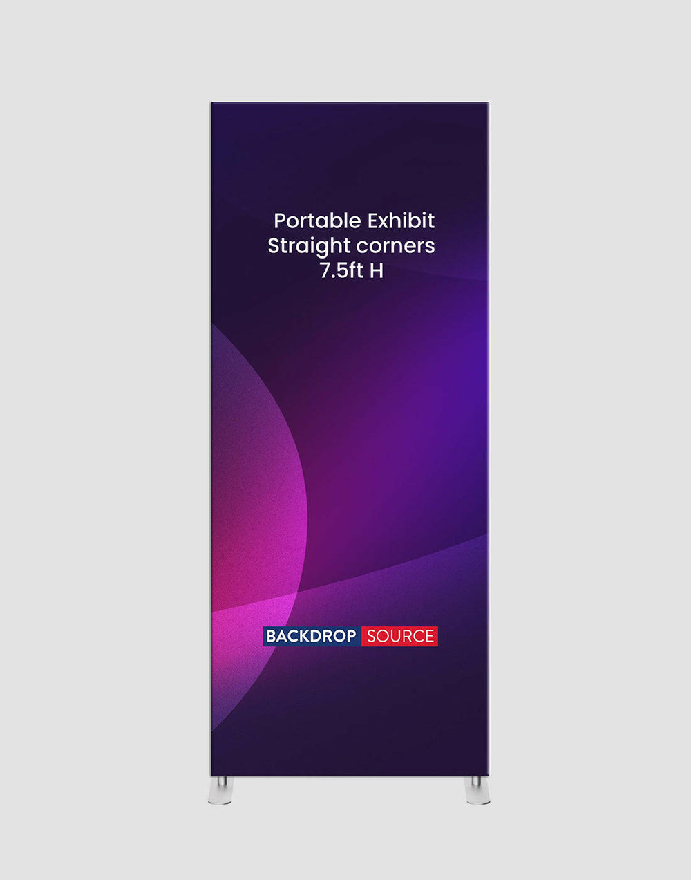 Portable Exhibit Display with Straight Corners.