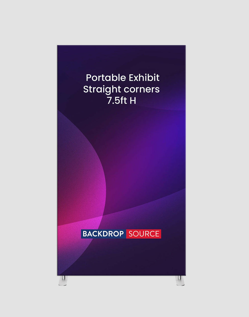 Portable Exhibit Display with Straight Corners.