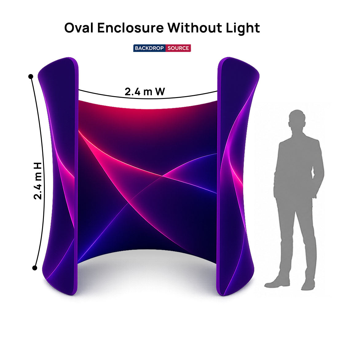 Oval Wide Doorway Enclosure Display
