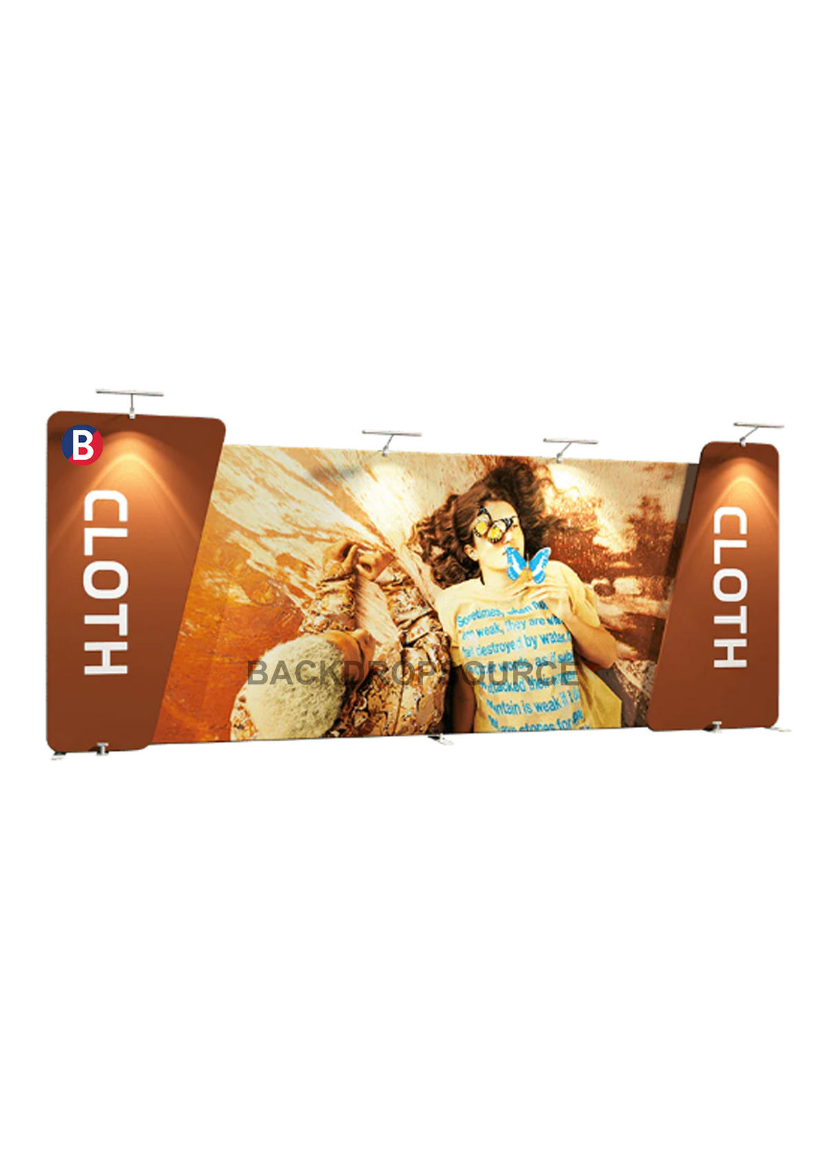 Overlap Stand – Durable, Space-Saving Display | Backdropsource NZ