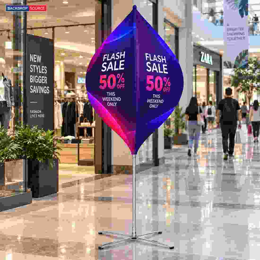 Spinning Dart Banner Flag