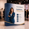 Portable Straight Fabric Pop-Up Wall