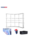 Velcro Pop Up Curved Display Media Wall for all Exhibitions