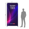 Portable 2.3m H High Fabric Exhibit Display
