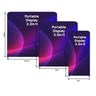Portable 2.3m H High Fabric Exhibit Display