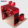 3x3m Booth Kit with L-Shape TV Shelf Tower & Counter