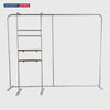 3x3m Booth Kit with Straight Wall, TV Shelf Tower & Banner
