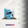 3x3m Twin Inclined Wall Booth Kit
