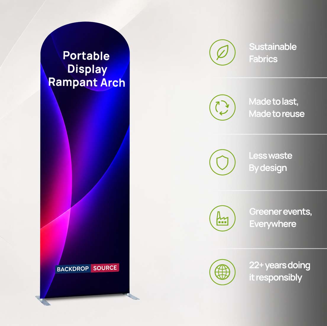 Portable Exhibit Display - Rampant Arch