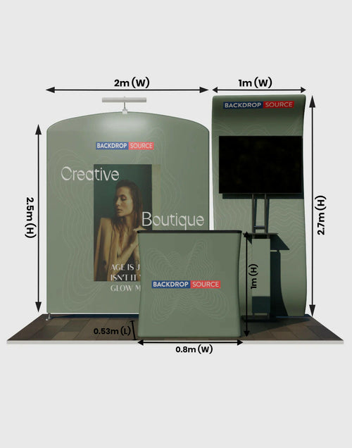 Portable Exhibit Display 3m x 3m - Model 11.