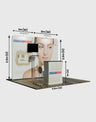 Portable Exhibit Display 3m x 3m - Model 1.
