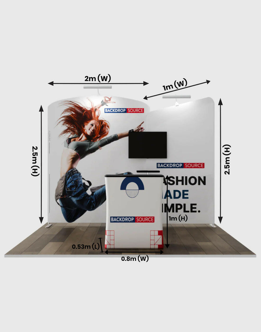 Portable Exhibit Display 3m x 3m  - Model 5.