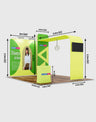 Modern TV Display Exhibition Kit setup showcasing interactive screens, ideal for engaging exhibition display experiences.