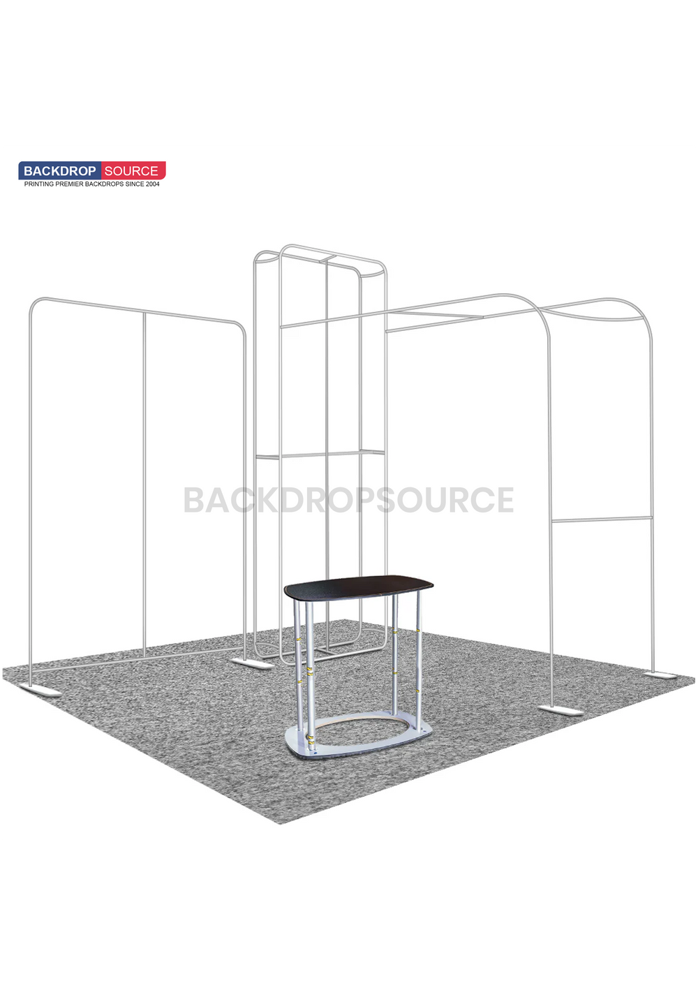 Modern TV Display Exhibition Kit setup showcasing interactive screens, ideal for engaging exhibition display experiences.