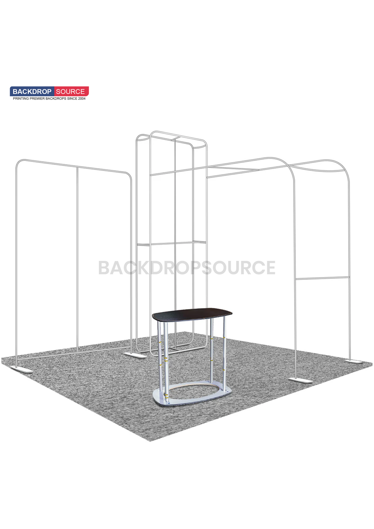 Modern TV Display Exhibition Kit setup showcasing interactive screens, ideal for engaging exhibition display experiences.