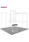 Modern TV Display Exhibition Kit setup showcasing interactive screens, ideal for engaging exhibition display experiences.