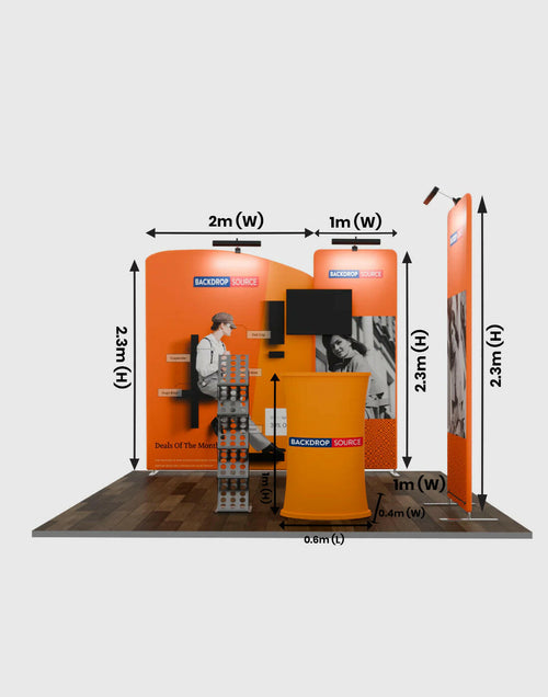 Premium TV Display and Exhibition Kit showcased in modern exhibition space, featuring advanced TV Display Exhibition Kit setup.