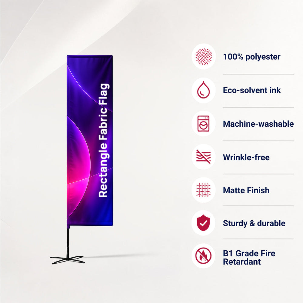 Rectangle Flag with Uni-Fit Pole